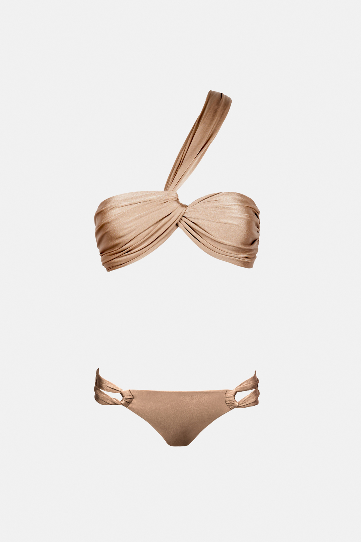 Wrap Top Bikini in Bronze