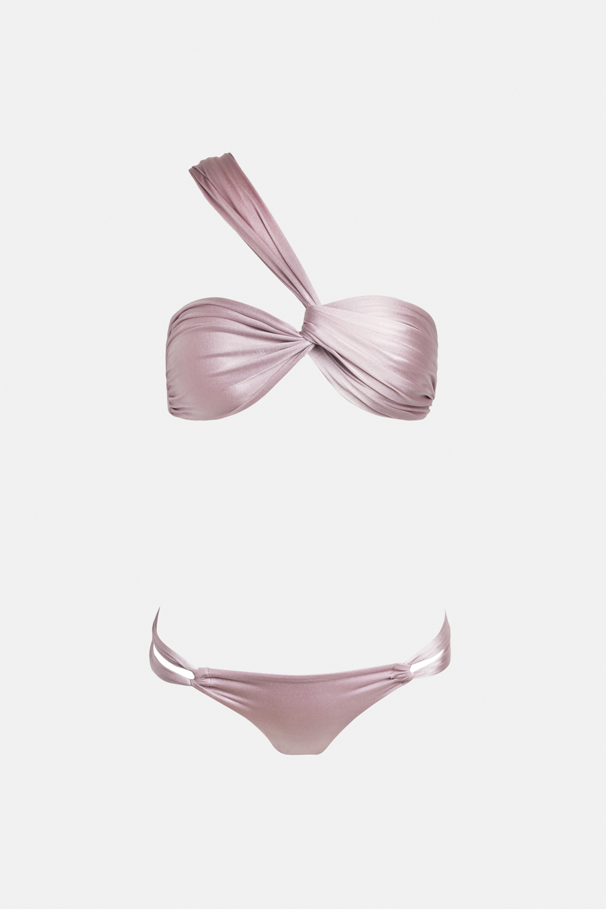 Wrap Top Bikini in Lilac