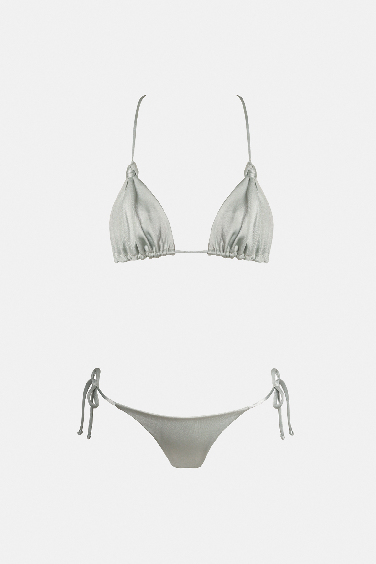 Knot Triangle Bikini in Mint
