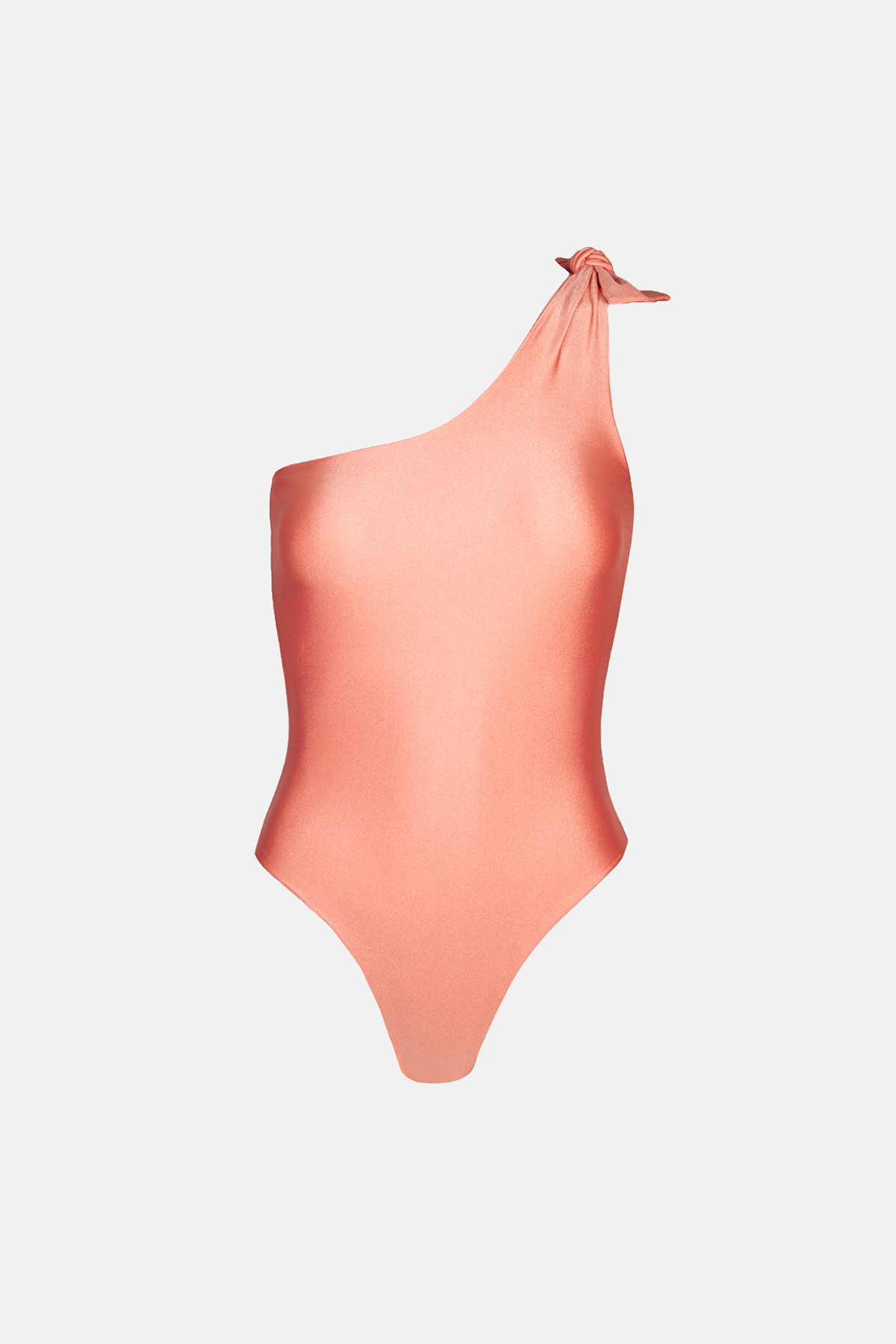 Nerea One Shoulder Swimsuit in Light Orange