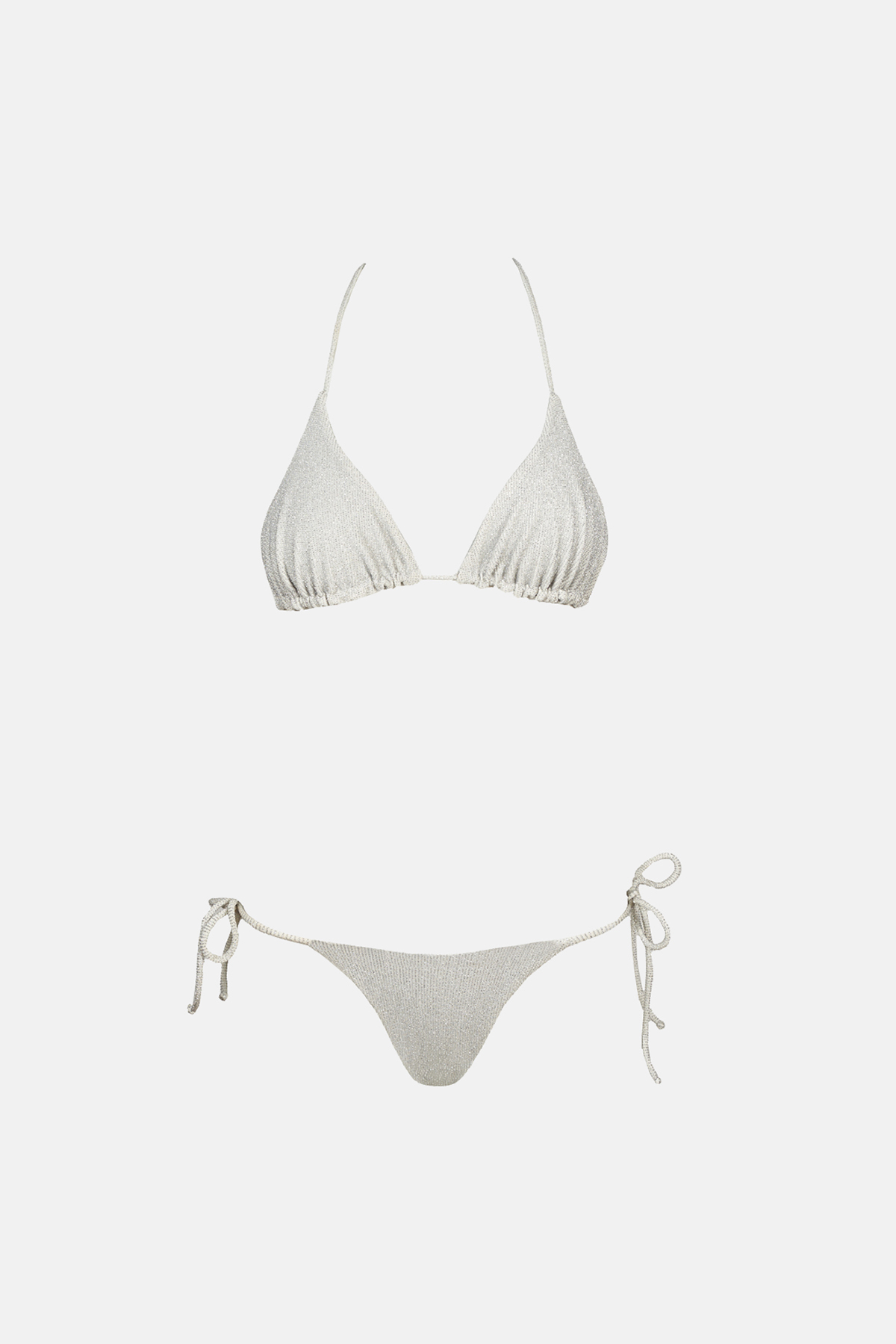 Triangle Bikini in Silver